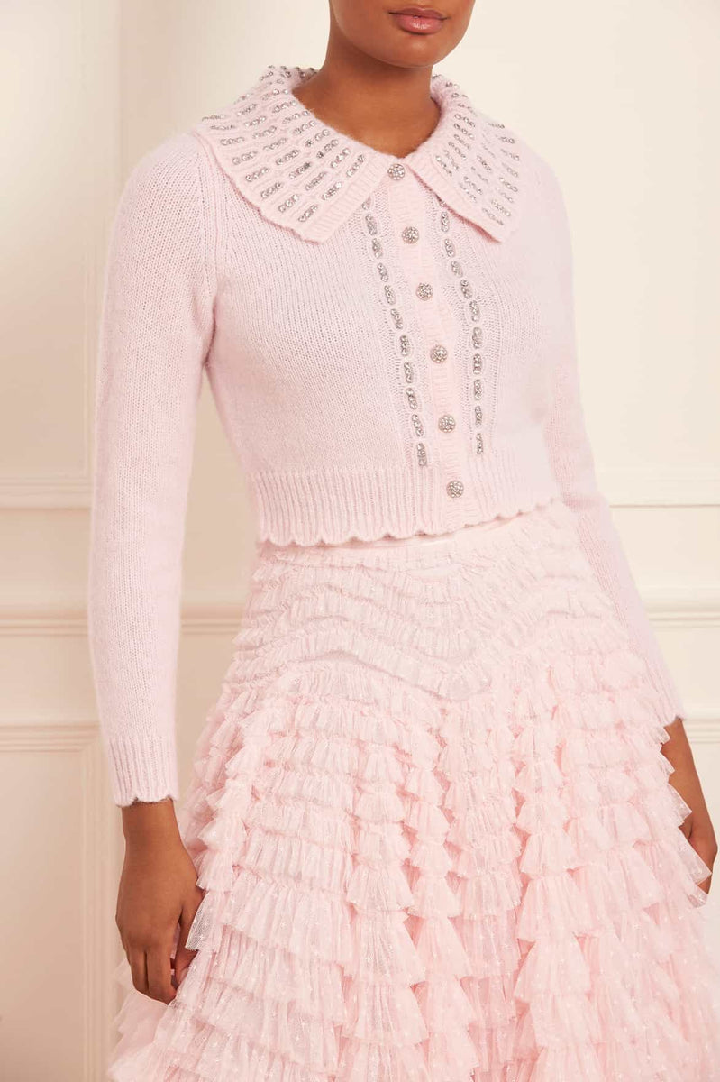 Embellished on sale collar sweater