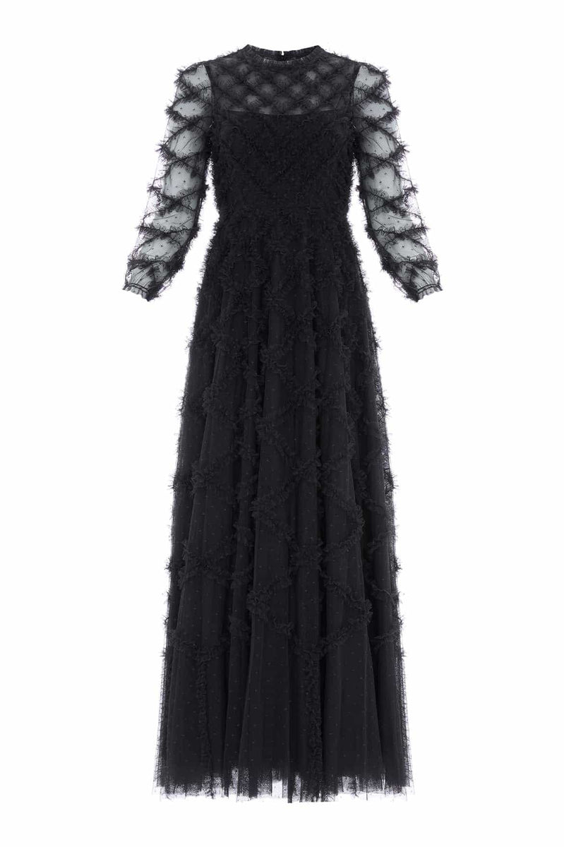 Needle and store thread black gown