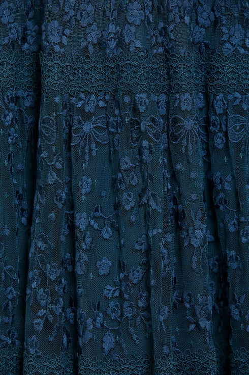 Celestia Ribbon Ankle Gown – Blue | Needle & Thread