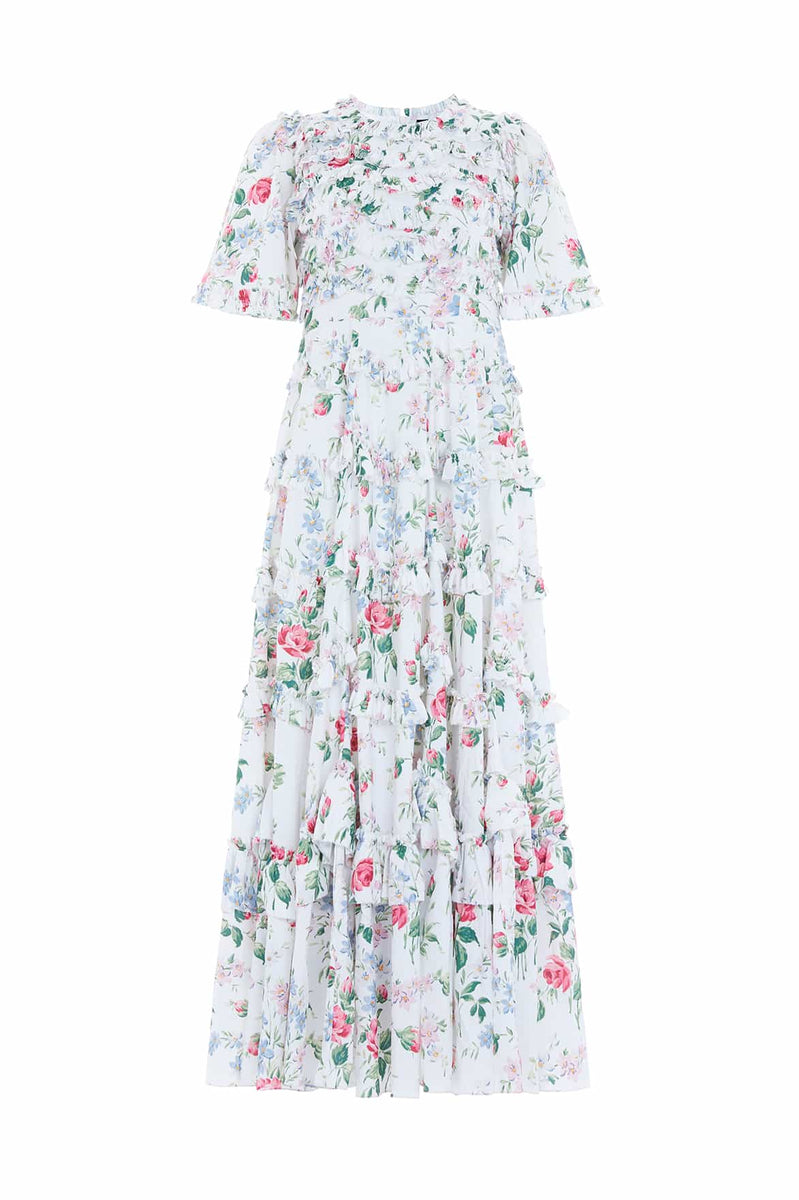 Floral Fantasy Crepe Ankle Gown – Multi | Needle & Thread