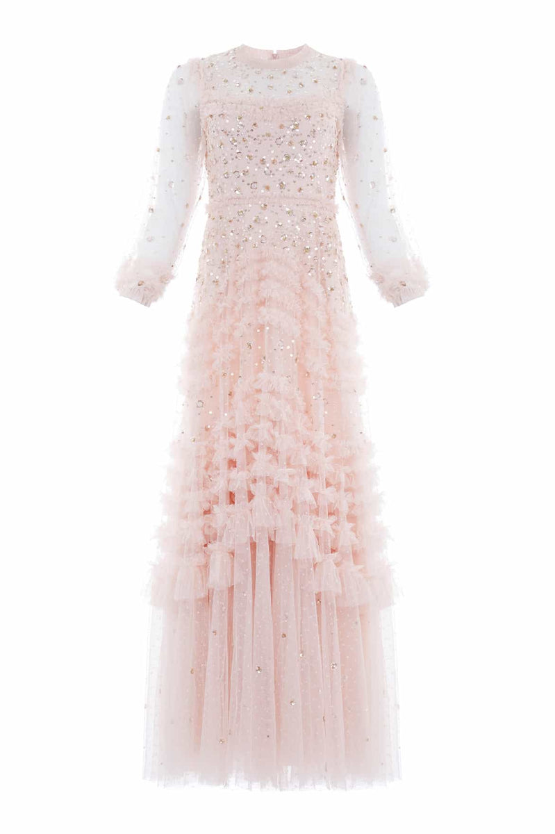 Maybelle Sequin Gown – Pink | Needle & Thread