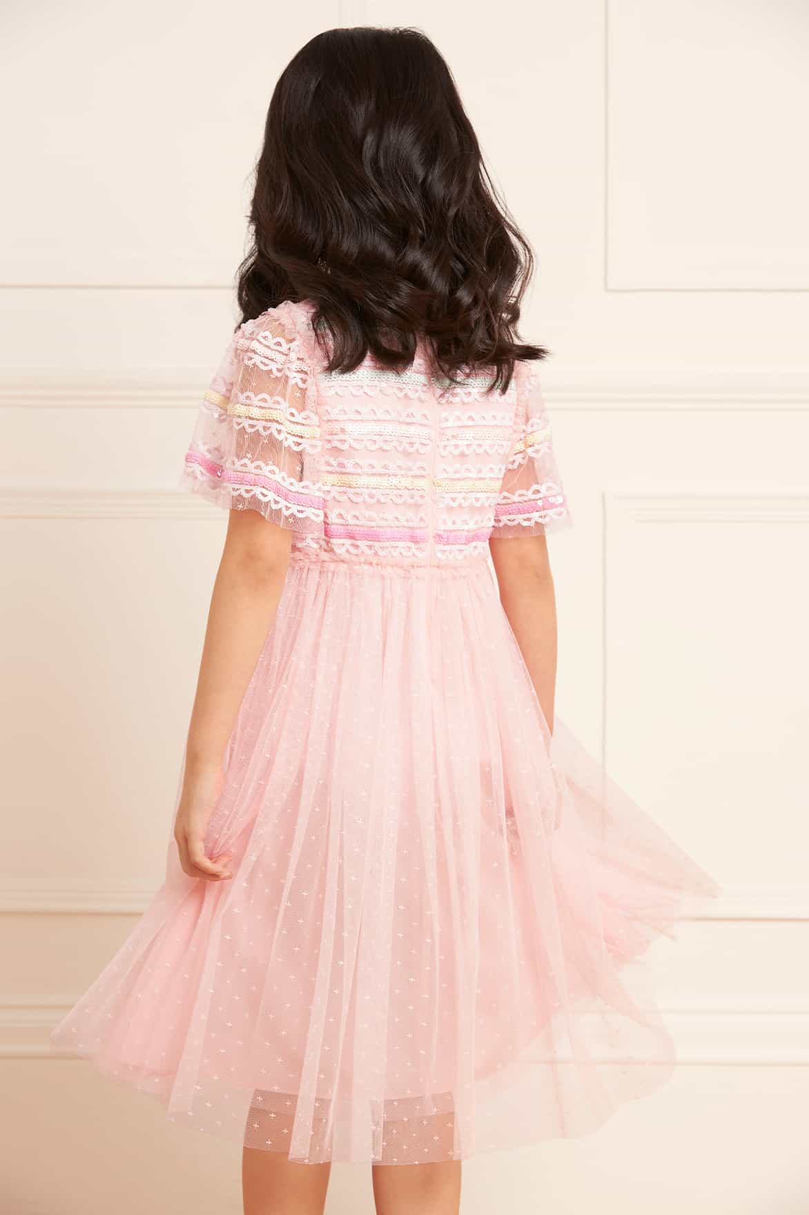 Baby Frill Dress - blush pink