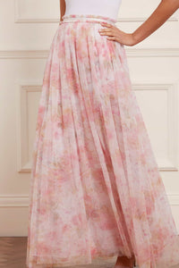 Needle and thread tulle maxi outlet skirt