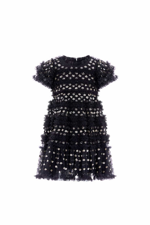 Vivian Kids Dress – Black | Needle & Thread