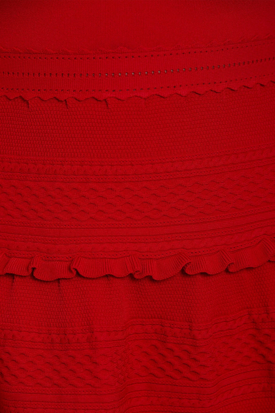 Textured Knit Sleeveless Mini Dress – Red | Needle & Thread